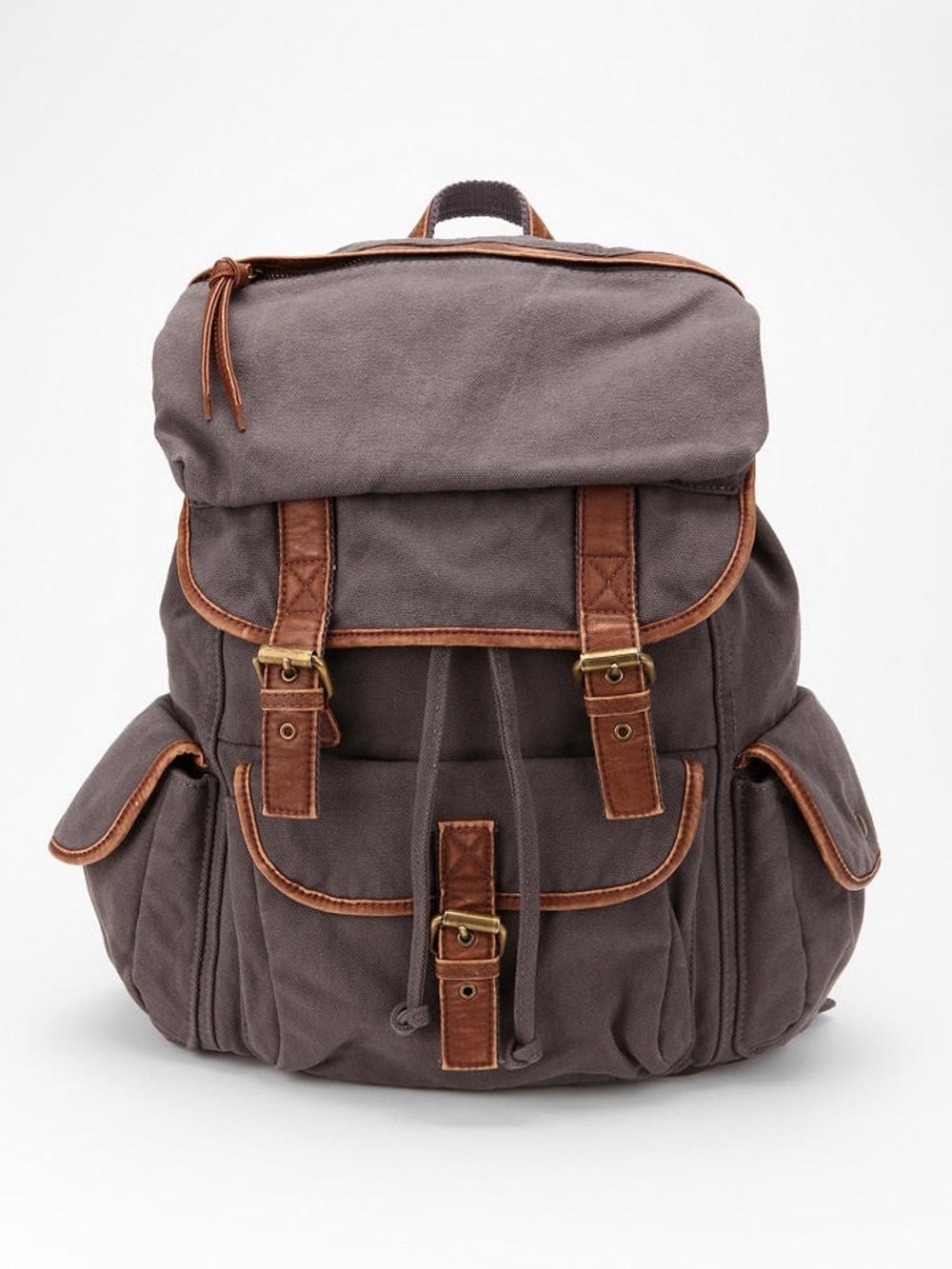 NWOT Urban Outfitters Ecote Grey/Brown Canvas Backpack